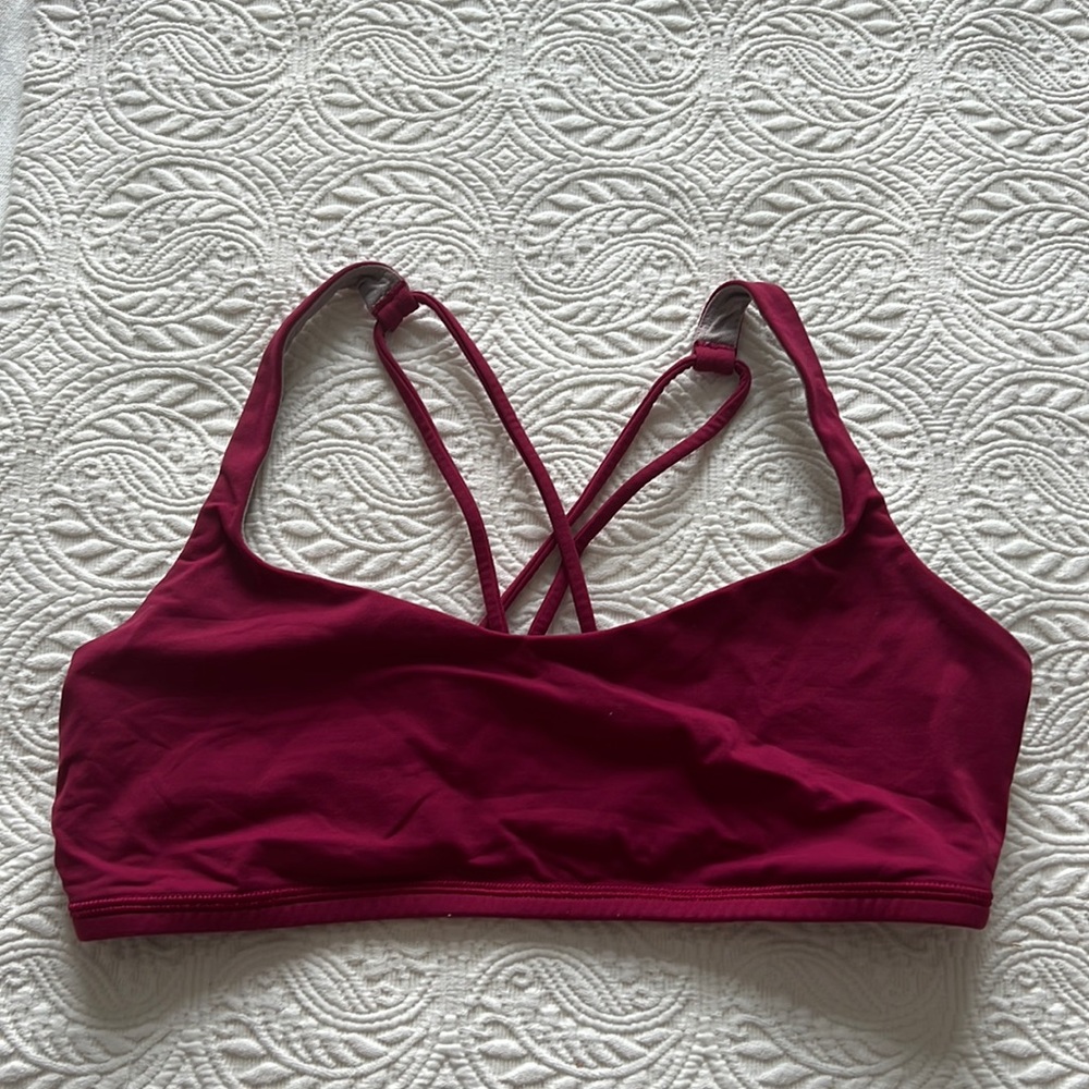 Lululemon Pink Strappy Sportsbra
